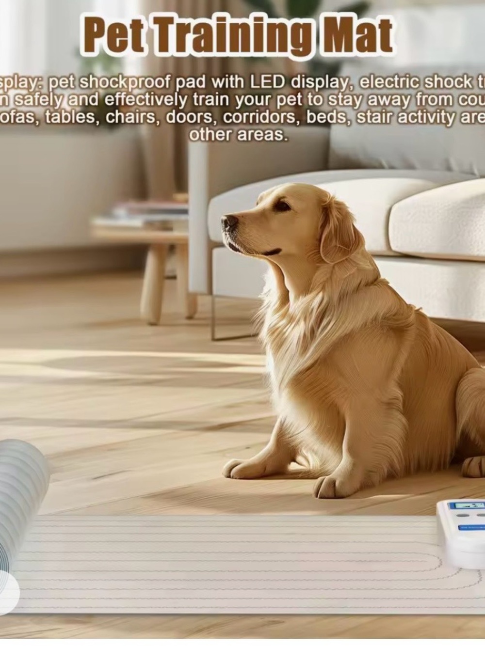 Pet Training Mat - White -